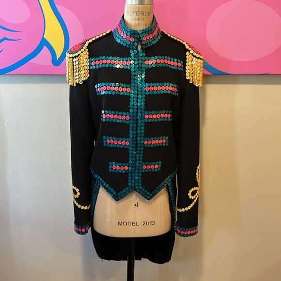 Moschino Couture! Men's Black Wool Tuxedo Jacket Buttons - Picture 2 of 16